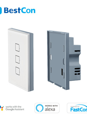 BroadLink博联TC2S智能触摸遥控开关支持GoogleHomeAlexa语音外贸