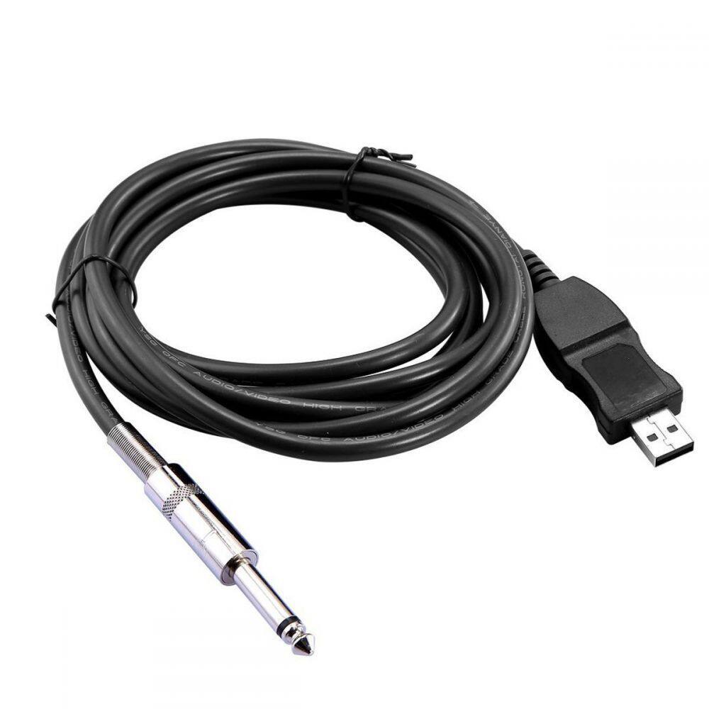 专业生产USB转吉他线 电脑USB转6.35吉他连接线 3M GUITAR CABLE