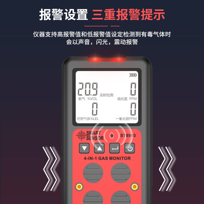 希玛ST8903四合一可燃气体一氧化