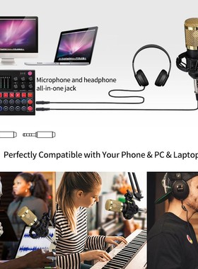 跨境提供英文版直播声卡M9电容麦克风BM800套装 SOUNDCARD BM800