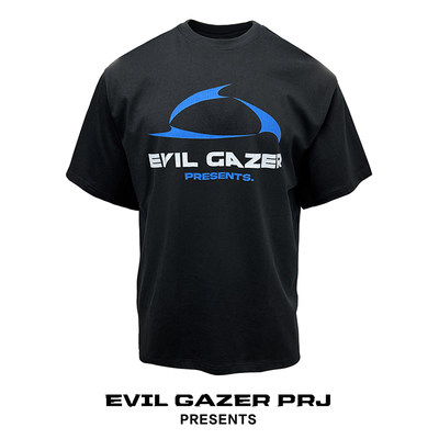 EVIL GAZER 复古做旧new vintage开裂破损几何印花宽松短袖T恤男