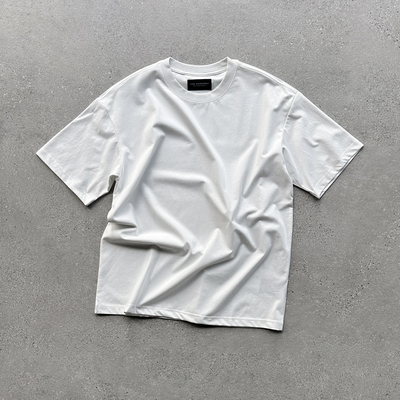 EVIL GAZER 轻奢“液氨”凉感50支高密全棉打底宽松短袖T恤