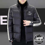 冬季简欧洲站精神小伙夹克羽绒服90%白鸭立领厚保暖外套Y9186P280，男装羽绒服，星座1207