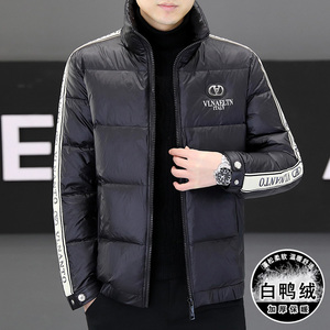 冬季简欧洲站精神小伙夹克羽绒服90%白鸭立领厚保暖外套Y9186P280图片