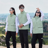 冬加绒加厚保暖无袖轻便立领羽绒棉马甲户外三防冲锋衣黑9861P60，男装羽绒服，星座1207