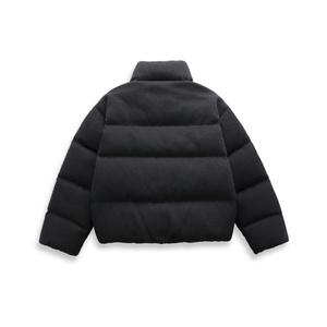 得物可二开鸭绒中性潮牌阔版clean fit风格毛衣羽绒服黑9161P260图片