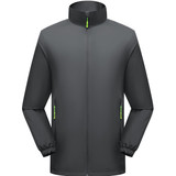 秋季夹克美式风衣纯色立领薄款高弹内衬户外单冲锋衣粉9863P45，男装夹克，星座1207