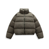 得物可二开鸭绒中性潮牌阔版cleanfit风格毛衣羽绒服黑9161P260，男装羽绒服，星座1207