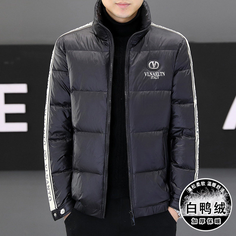 冬季简欧洲站精神小伙夹克羽绒服90%白鸭立领厚保暖外套Y9186P280,男装羽绒服,星座1207