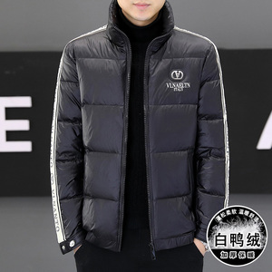 冬季简欧洲站精神小伙夹克羽绒服90%白鸭立领厚保暖外套Y9186P280图片