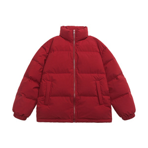 冬季新标90鸭绒白底潮牌阔版特氟龙三防立领羽绒服红色9156P245,男装羽绒服,星座1207