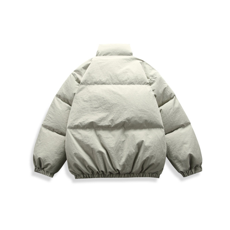 得物可二开新标90鸭绒潮牌阔版特氟龙立领工装羽绒服黑9166P320,男装羽绒服,星座1207