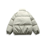 得物可二开新标90鸭绒潮牌阔版特氟龙立领工装羽绒服黑9166P320，男装羽绒服，星座1207