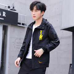 Summer sunscreen clothing sunscreen clothing ultra thin breathable word Outdoor Jacket Coat tooling black