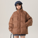 冬季新标90鸭绒中性潮牌阔版后背泡沫绣花立领羽绒服焦9173P320，男装羽绒服，星座1207