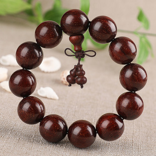 汽车档位珠赞比亚小叶紫檀血檀木制手串档把珠平安手链挂件佛珠
