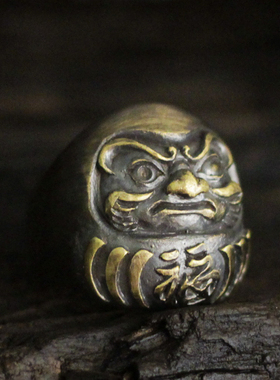 925纯银戒指达摩戒指骷髅恶魔