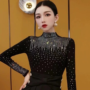 艺尚舞PYX-215拉丁舞广场舞吉特巴舞蹈练习服上衣