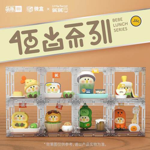 小鹦鹉bebe便当确认款系列盲盒潮玩手办微盒食物可爱摆件生日礼物