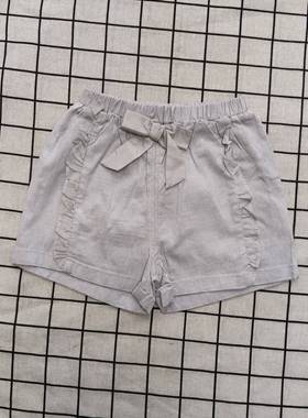 米乐熊女童夏季A摆短裤断码清仓M5K5899B