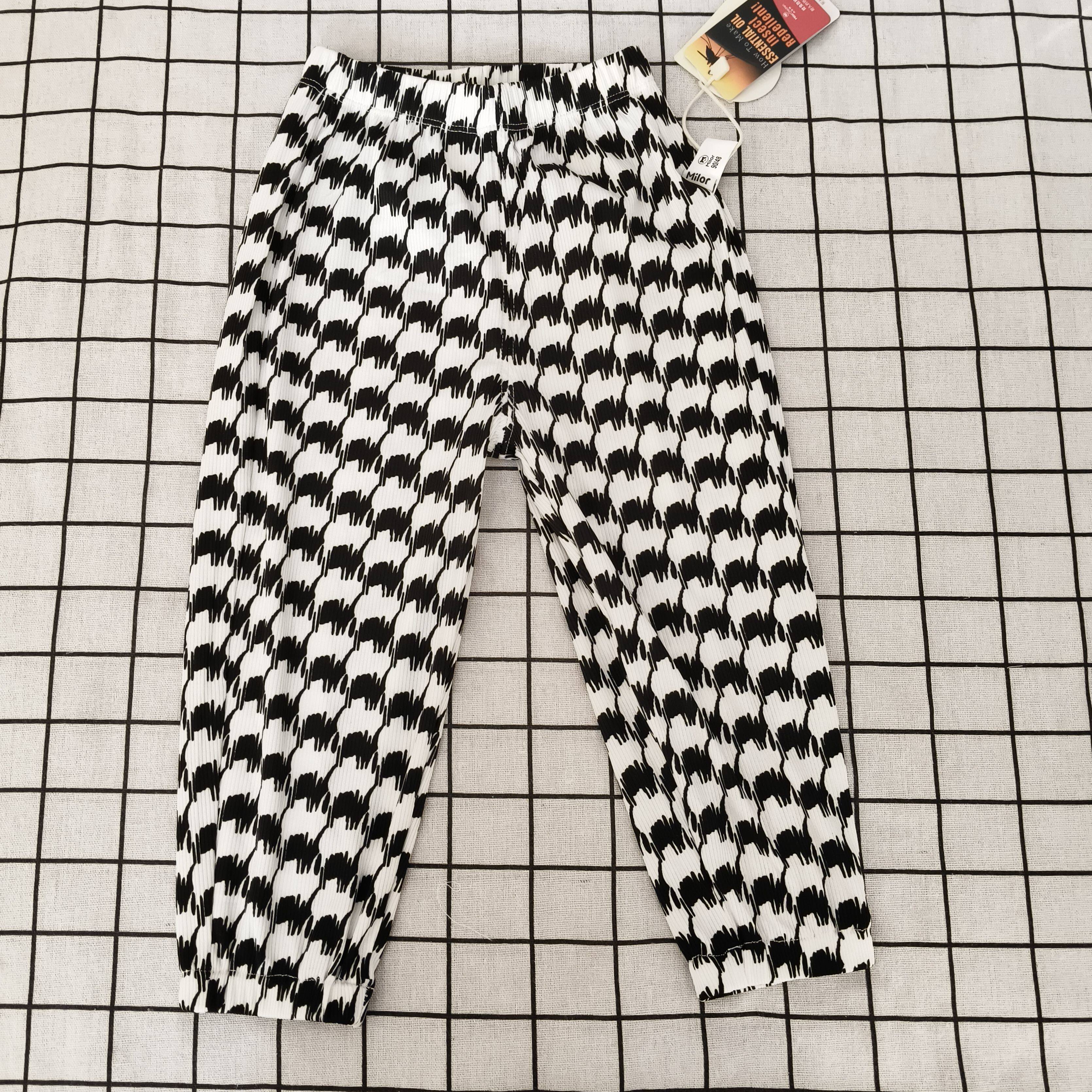 米乐熊2023年夏季新款儿童防蚊裤1-4岁宝宝夏季薄裤子MW1769KB3