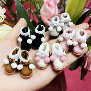 阿巳2.0 3.0娃鞋雪地靴bjd娃娃大12分衣服配件靴子妖精体P9/10用