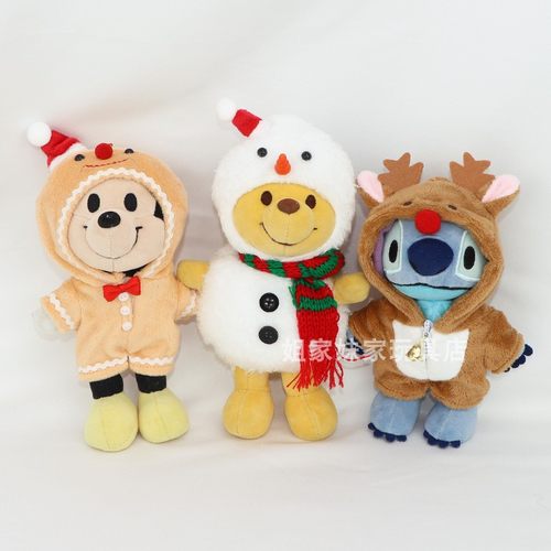 nuiMOs玩偶着替圣诞节雪人鹿饼