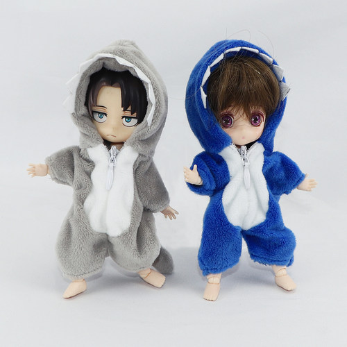 ob11娃衣巨齿鲨鱼家居服12分bjd