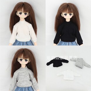 小布blythe娃衣 ob22 24azone licca丽佳 可儿针织打底衫多色可选