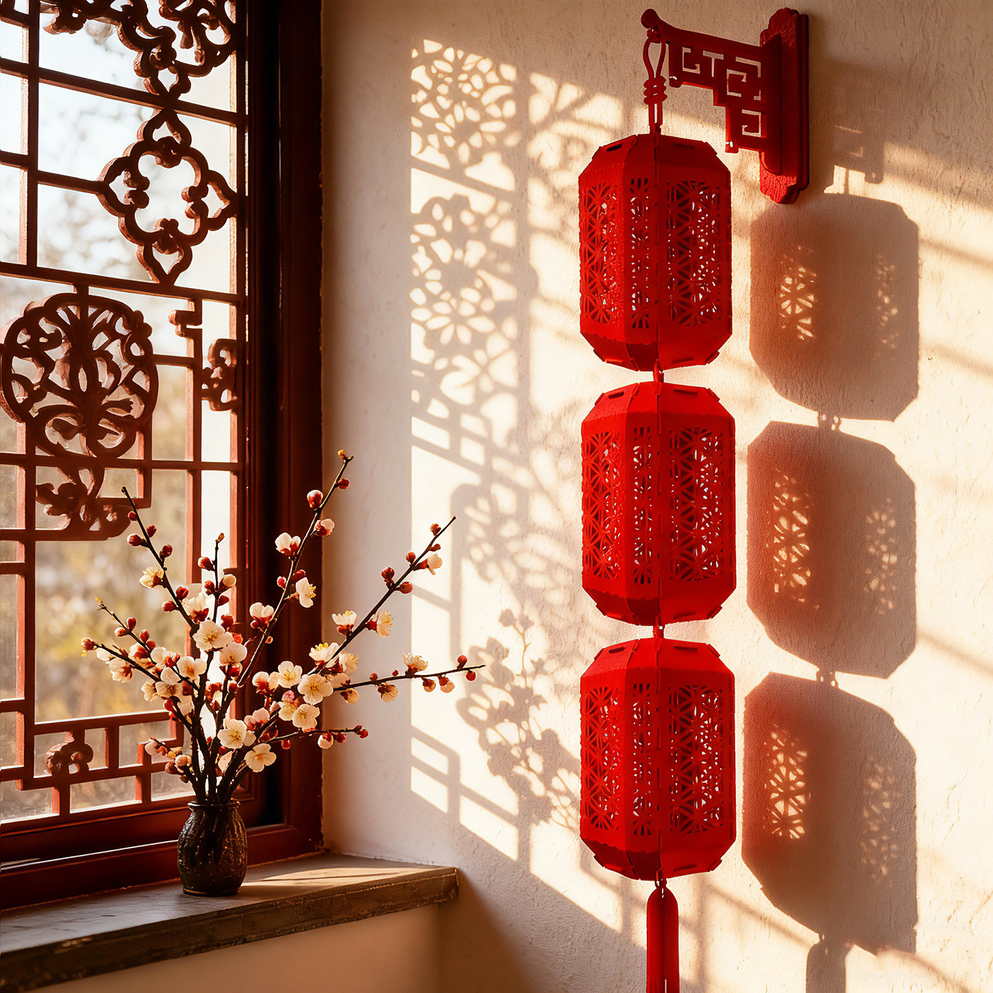 2026元旦新年灯笼过年无纺布镂空红灯笼串装饰挂件中国风节庆用品,节庆用品/礼品,灯笼,淘宝优惠券,粉丝福利购,淘宝优惠卷