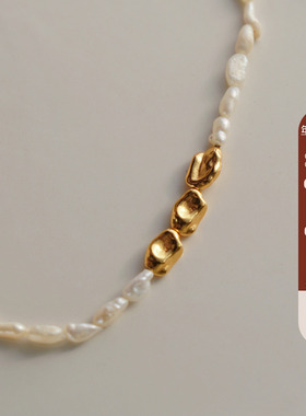 法式天然淡水珍珠925纯银项链