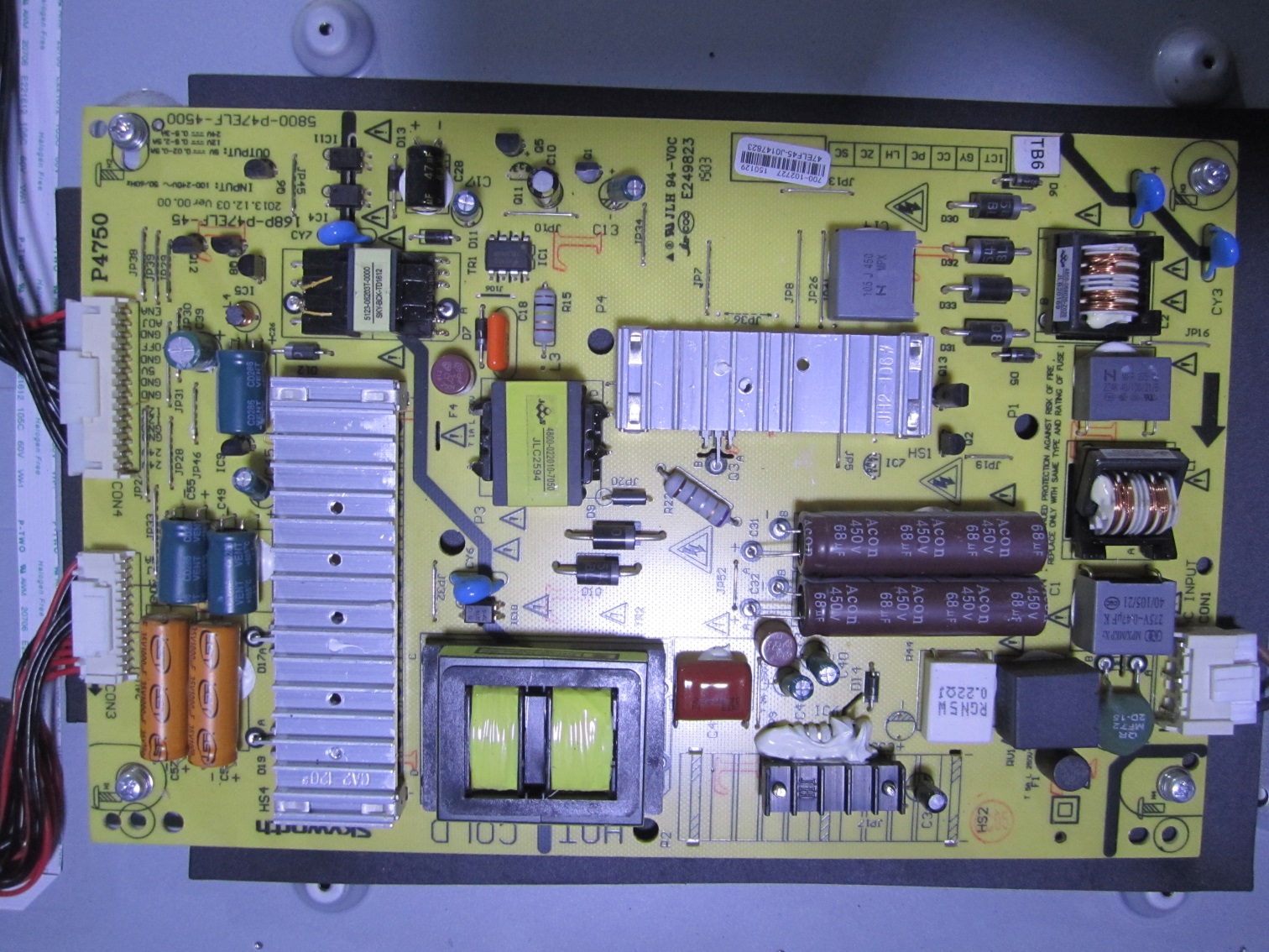 创维50E8EUS 拆机电源板 5800-P47ELF-4500 168P-P47ELF-45