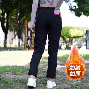 【小个子】女加绒冲锋裤户外登山裤防风防水春秋登山服软壳滑雪裤