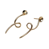 Золотые серьги, аксессуары из жемчуга, G18, 18 карат