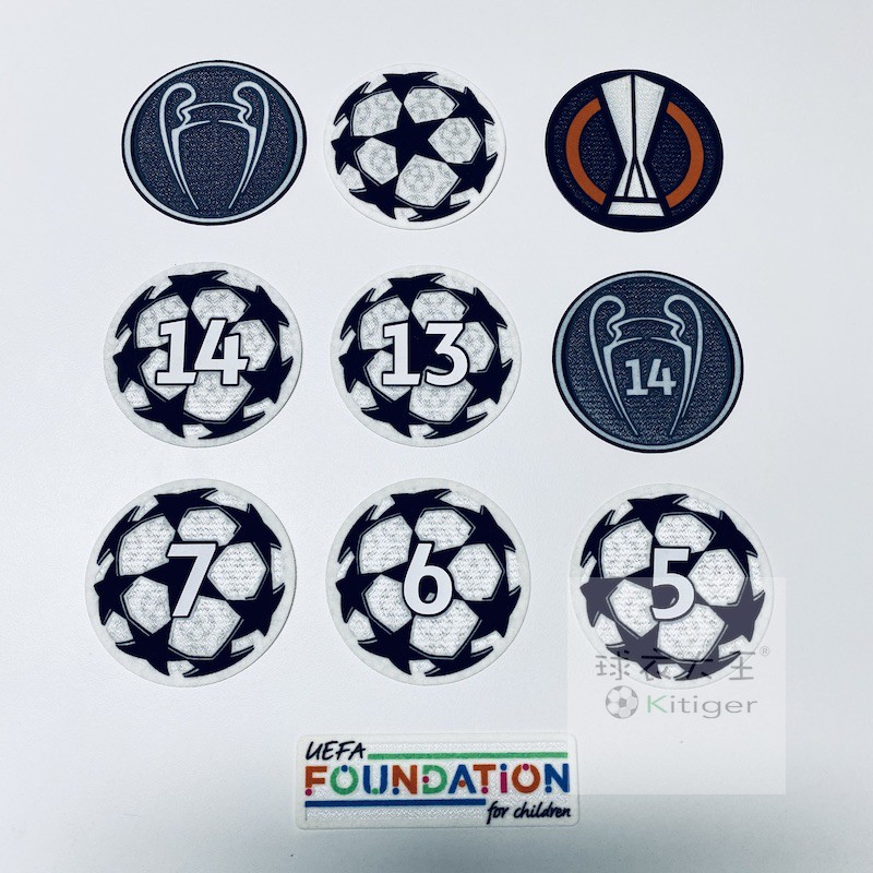 正品欧冠欧联臂章袖标星球章