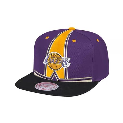 Mitchellness MN西部联盟湖人队帽子 复古经典运动平沿棒球帽正品