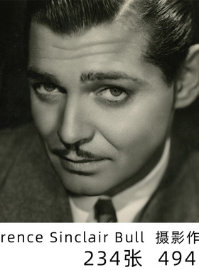 Clarence Sinclair Bull 美国摄影师 光影 黑白肖像摄影作品素材