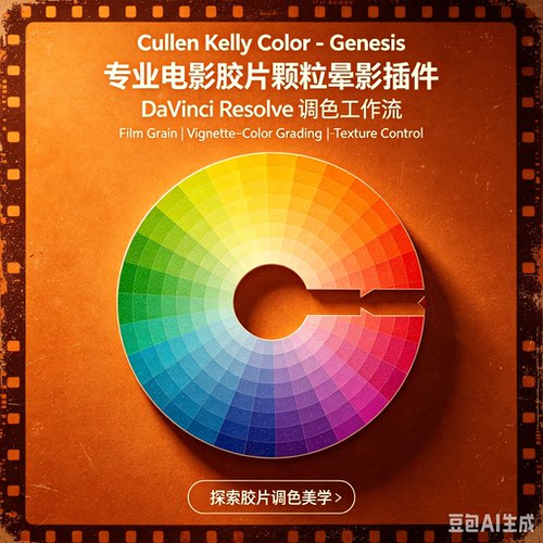 达芬奇电影胶片色彩颗粒光晕插件 Genesis Pro v1.6.2 Win汉化版