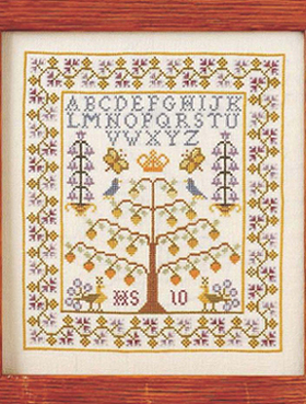 手工刺绣小小鱼DMC十字绣线 Cross230-8 生活的树乳白绣布套件