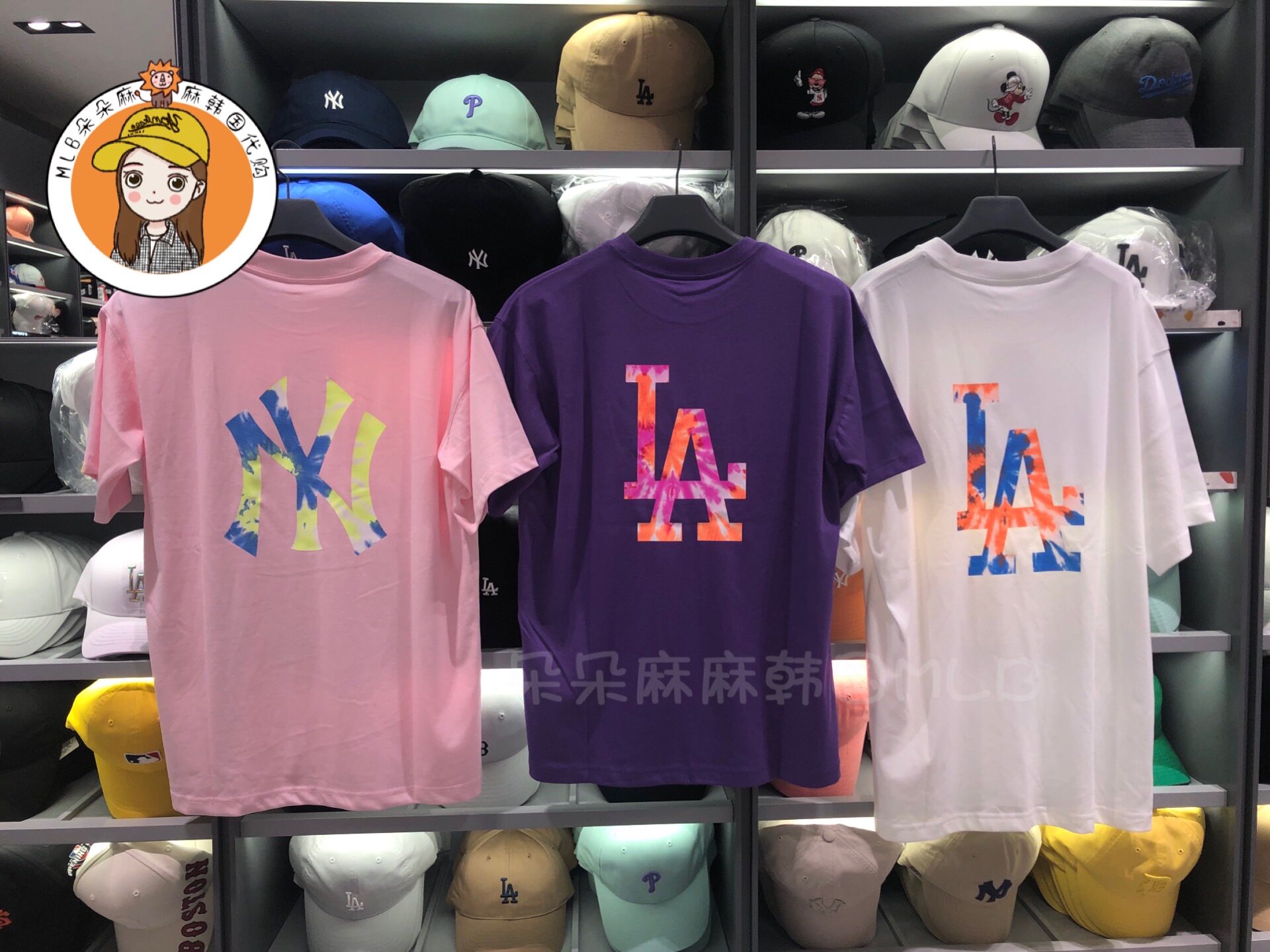 夏季半袖韩国短袖扎染