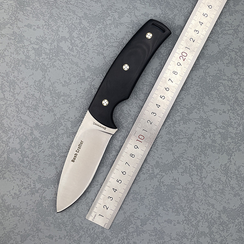 browning勃朗宁 不锈钢高硬户外刀登山猎刀日用野营求生随身直刀