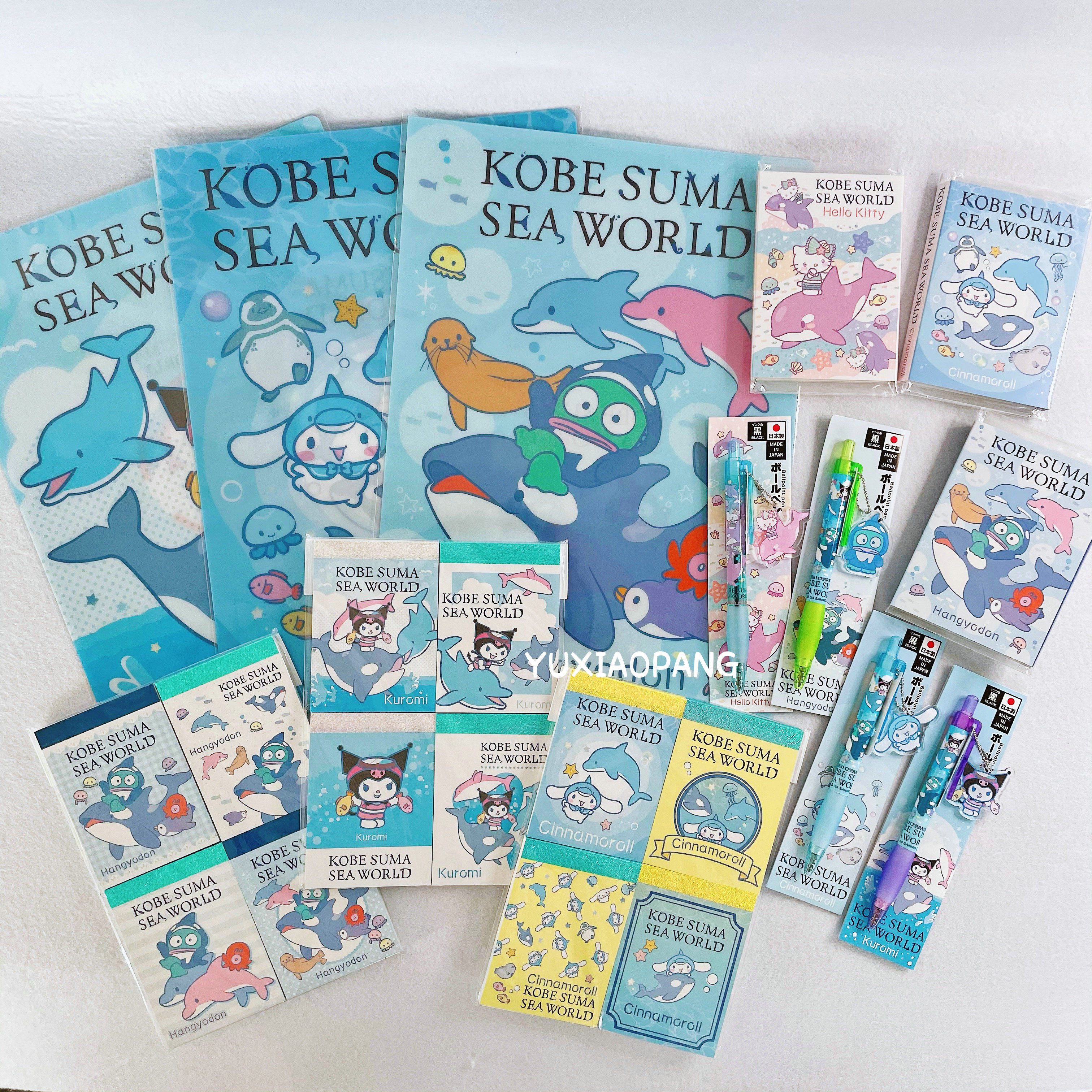 三丽鸥须磨海洋馆水族馆限定 日本 文件夹折叠式便签本吊坠圆珠笔,模玩/动漫/周边/娃圈三坑/桌游,动漫挂件/文具,淘宝优惠券,粉丝福利购,淘宝优惠卷