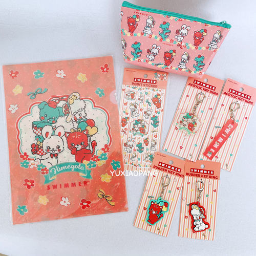 SWIMMER复古昭和动物文件夹贴纸
