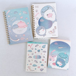 鲸鲨先生限定 日本制 san-x限量款A6便签本B6线圈本彩页