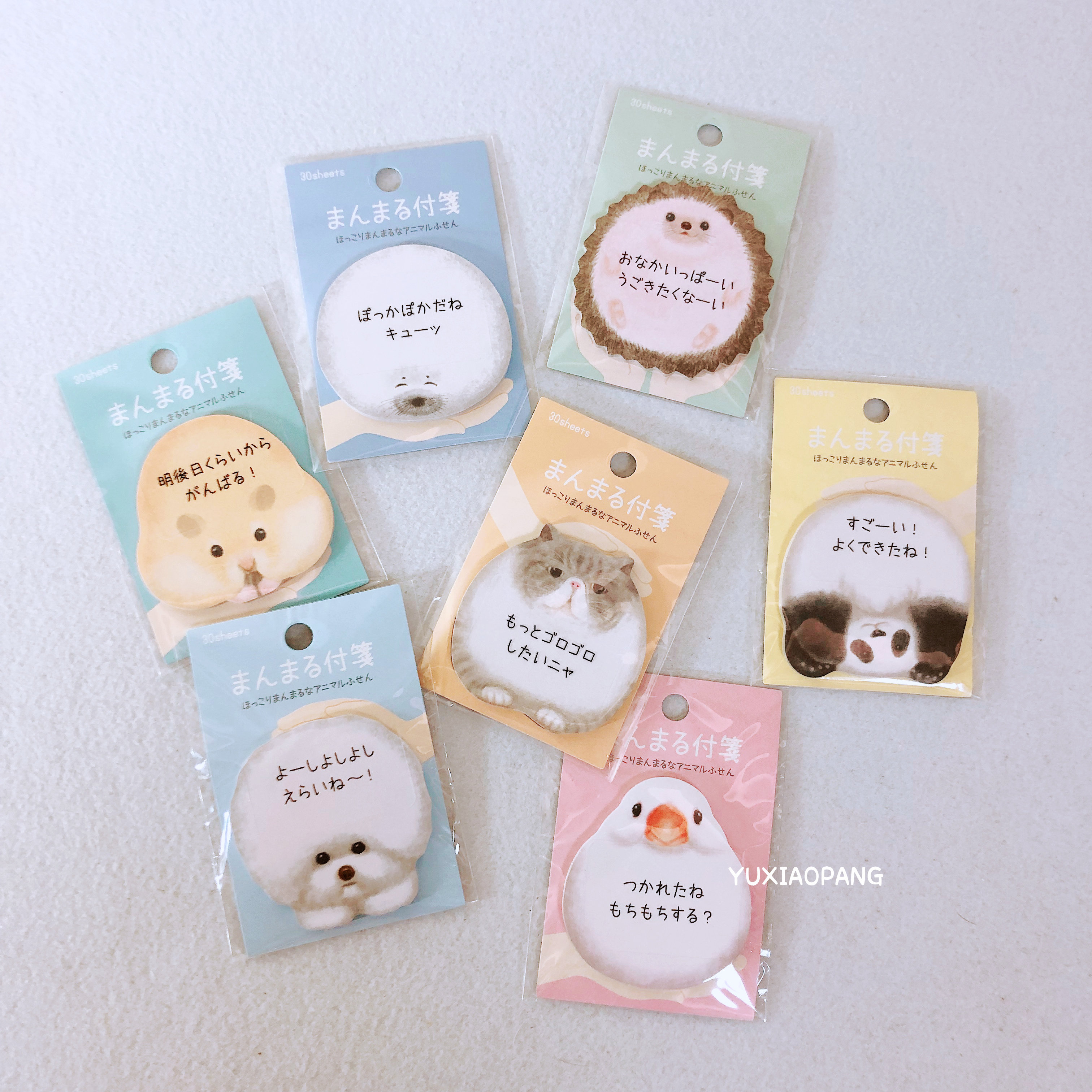 圆滚滚的小动物限定 日本制 Kamio限量款动物造型便利贴N次贴便签