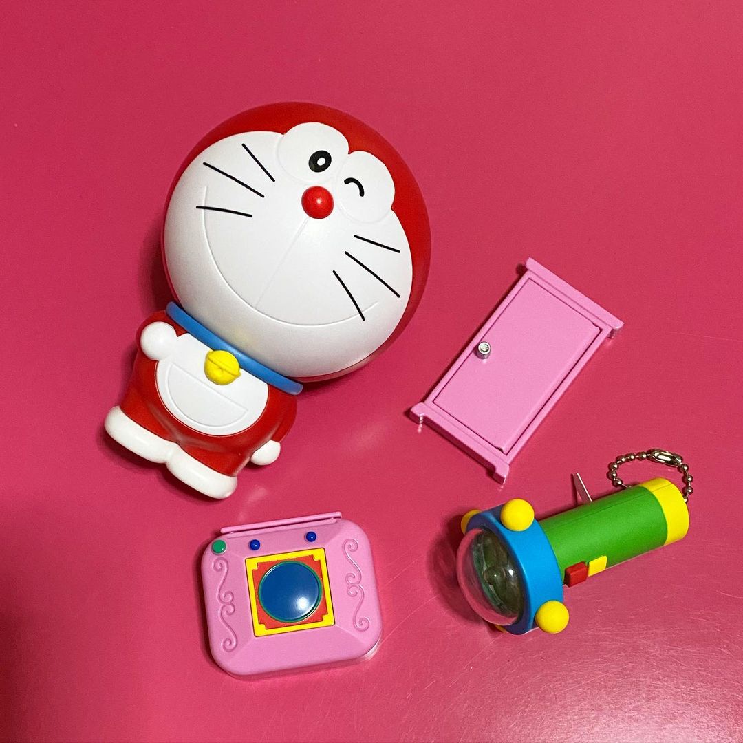 哆啦a梦道具系列第二弹 日本 万代bandai正版扭蛋摆件挂件镜子