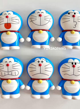 哆啦A梦限定 日本 JAM限量机器猫糖果袋迷你PVC扁扁人偶搪胶公仔