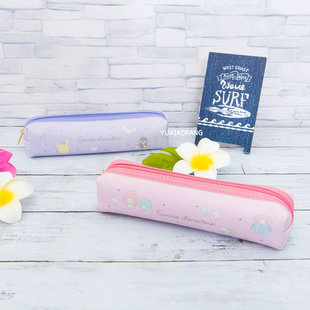 三丽鸥限定 日本 太阳星sun-star限量款人物旅行PU皮制笔袋文具袋