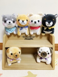 现货 日本进口 正版正品AMUSE豆柴犬三兄弟超萌公仔挂件