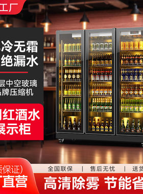 风冷无霜自动回弹门全屏玻璃